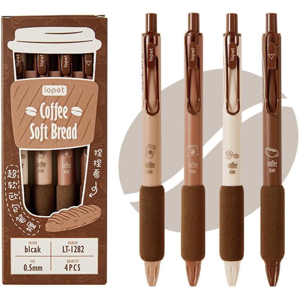 4 Pcs Gel Ink Pens Retractable Pens Cute Pen 0.5mm Ballpoint Pen Office School S
